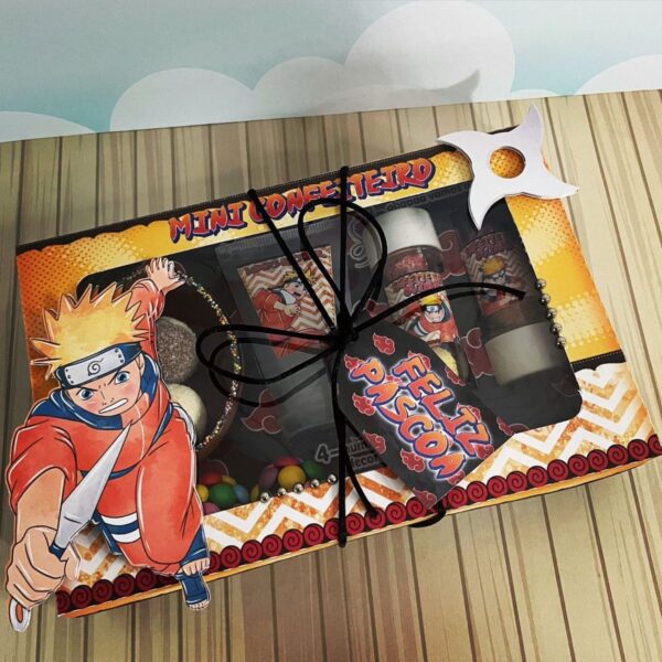 Arquivo Cestinha Confeiteiro Páscoa Naruto Silhouette