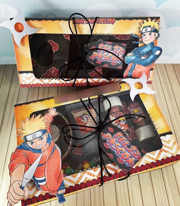 Arquivo Cestinha Confeiteiro Páscoa Naruto Silhouette