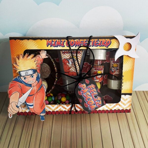 Arquivo Cestinha Confeiteiro Páscoa Naruto Silhouette