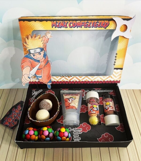 Arquivo Cestinha Confeiteiro Páscoa Naruto Silhouette