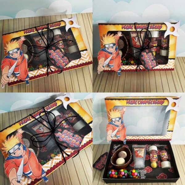 Arquivo Cestinha Confeiteiro Páscoa Naruto Silhouette
