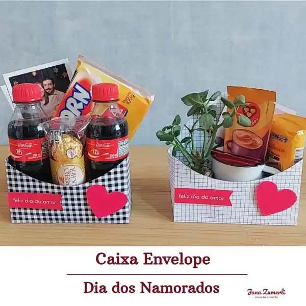 Arquivo Corte Especial Dia dos Namorados Envelope e Caixa