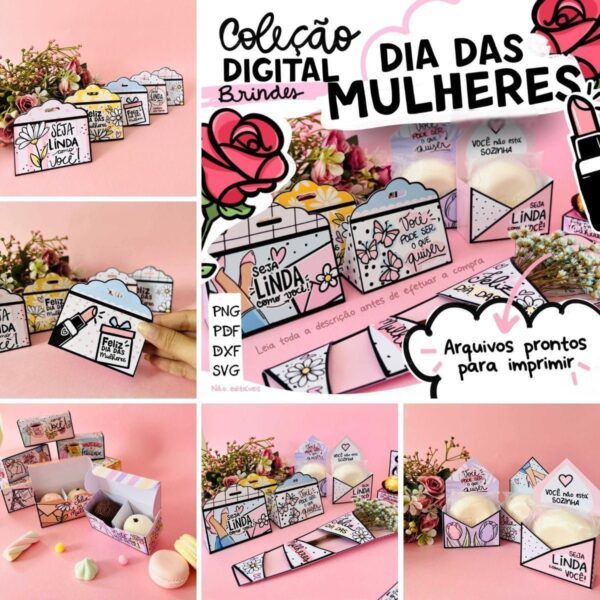 Arquivo De Corte Brindes Dia Das Mulheres Artes P Embalagens