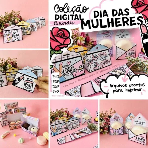 Arquivo De Corte Brindes Dia Das Mulheres Artes P Embalagens