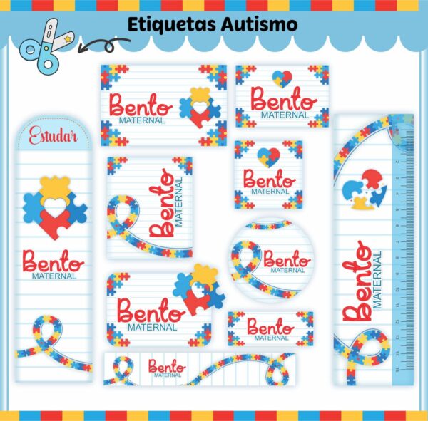 Arquivo de Corte Etiqueta Escolar Autismo V2