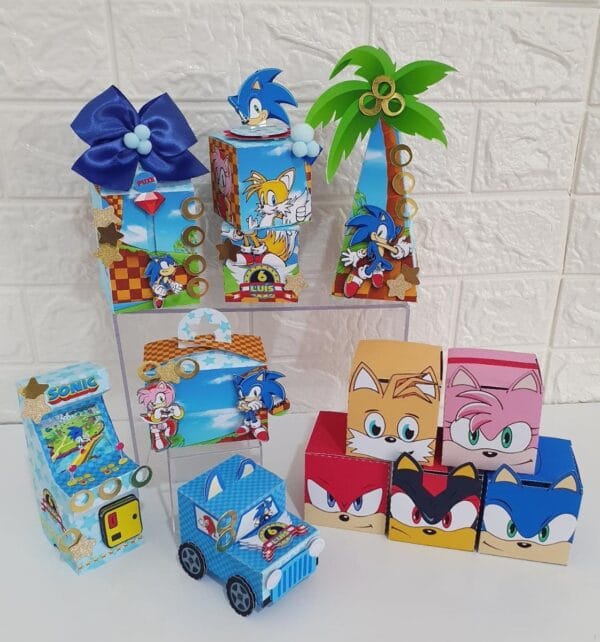 arquivo de corte festa sonic arquivo digital kit festa pronta infantil 1