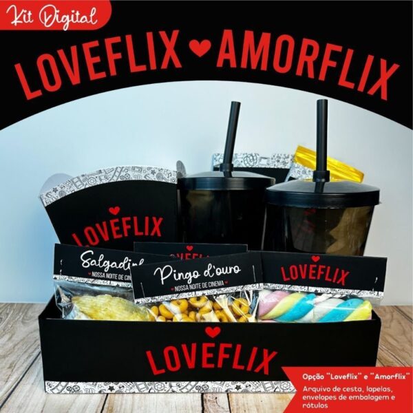 Arquivo De Corte Loveflix Amorflix Cesta Dia Dos Namorados