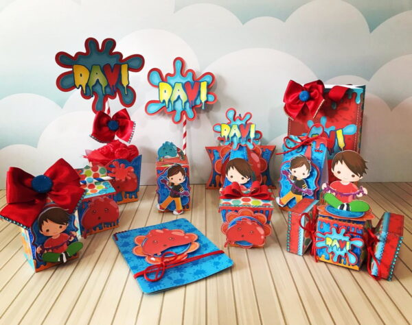 arquivo de corte slime studio pdf png aniversario