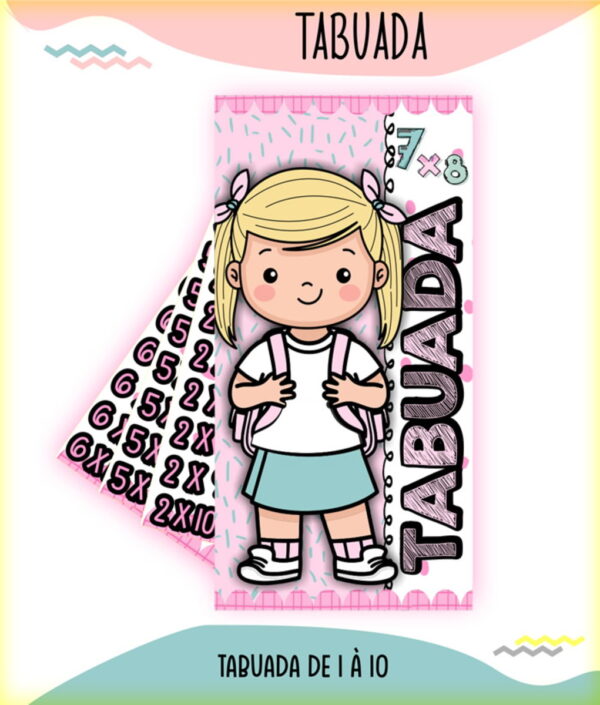 Arquivo de Corte Tabuada Menino e Menina - Arquivo Digital - Imagem 3