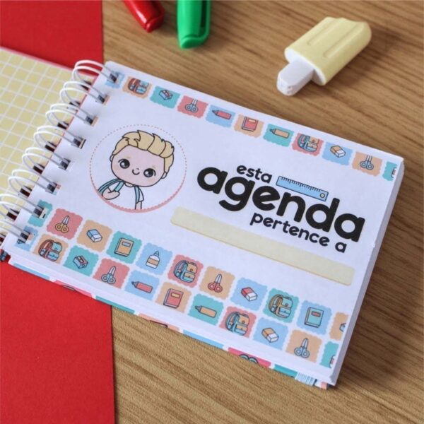 Arquivo Digital Agenda Escolar 2023 Ilustrações Artes Frases