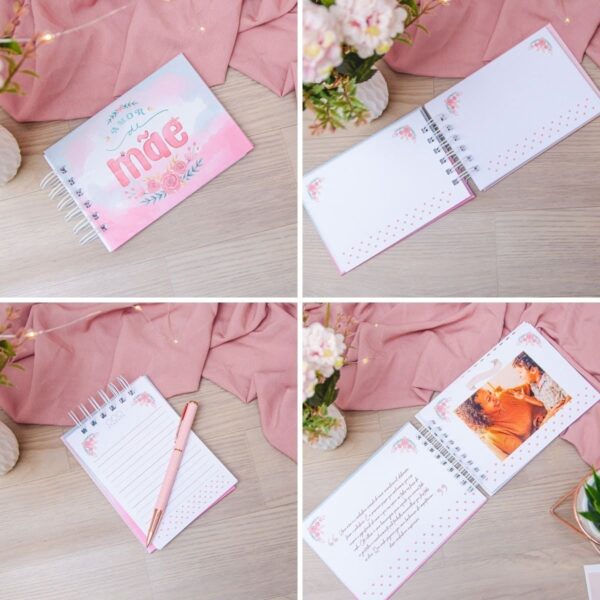 Arquivo Digital Dia Das Mães Álbum Scrapbook + Bloquinho