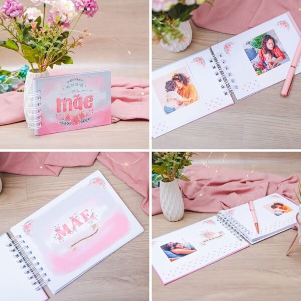 Arquivo Digital Dia Das Mães Álbum Scrapbook + Bloquinho