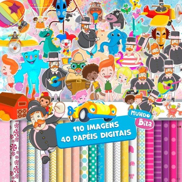 Arquivo Digital Mundo Bita Scrapbook Imagens Ilustrações Png