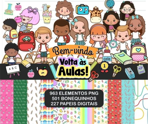 Arquivo Digital Volta Às Aulas Frases E Elementos Scrapbook