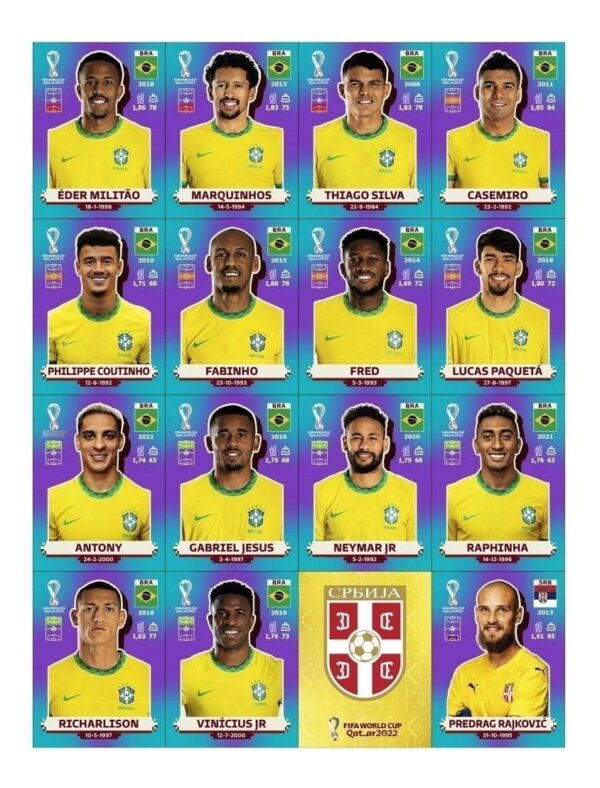 Arquivo Em Pdf De Figurinhas Copa Do Mundo 2022 + Legends