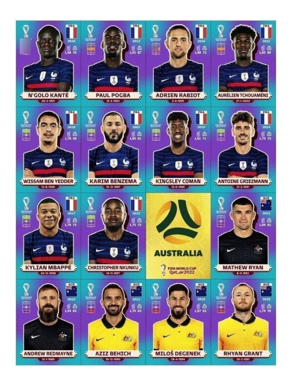 Arquivo Em Pdf De Figurinhas Copa Do Mundo 2022 + Legends