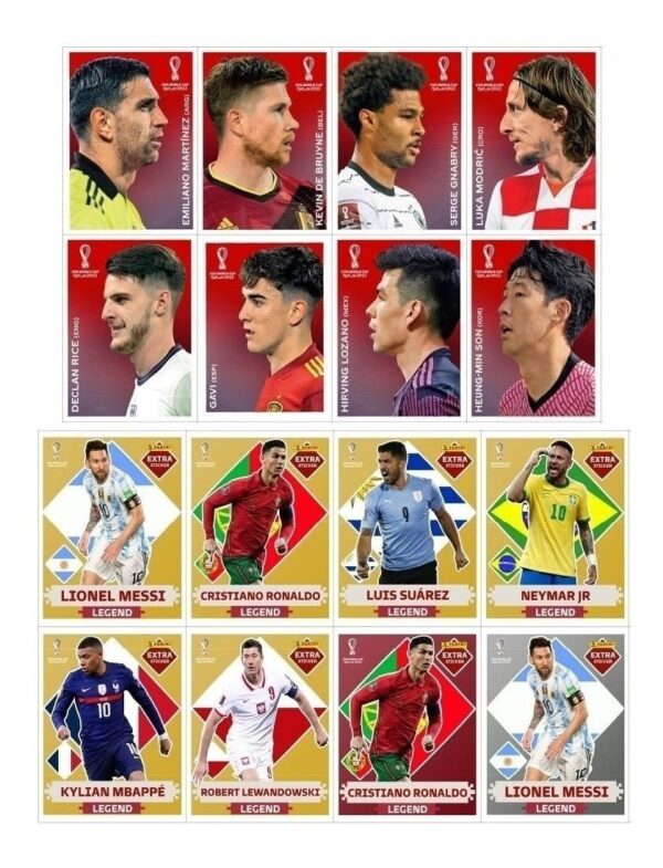 Arquivo Em Pdf De Figurinhas Copa Do Mundo 2022 + Legends