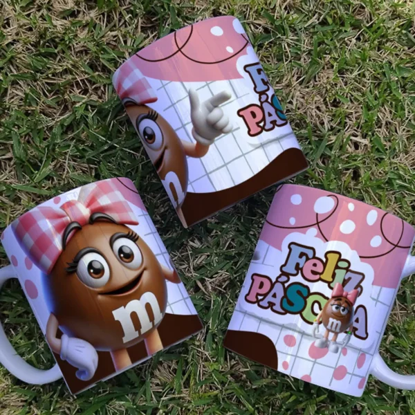 Arquivo JPG Canecas M&Ms Páscoa – 9 Modelos