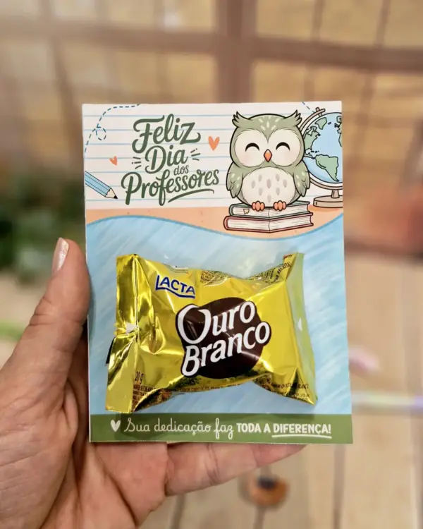 Arquivo para Impressao Card Bombom Dia dos Professores