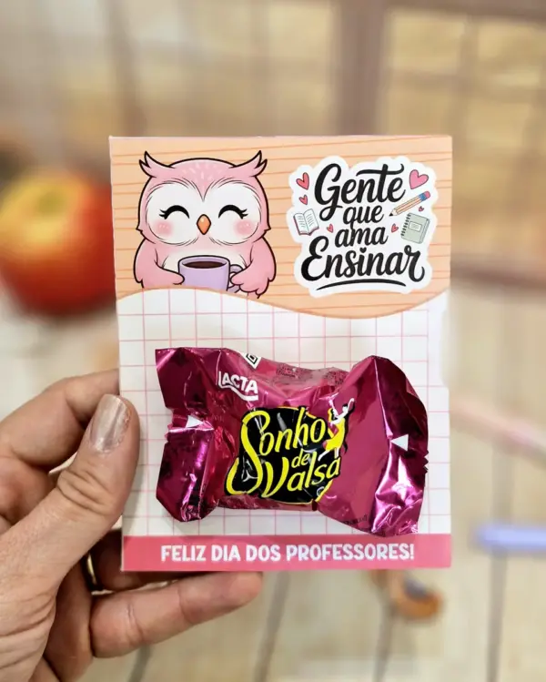 Arquivo para Impressao Card Bombom Dia dos Professores