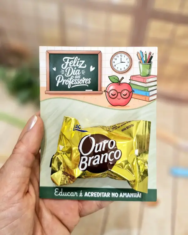 Arquivo para Impressao Card Bombom Dia dos Professores