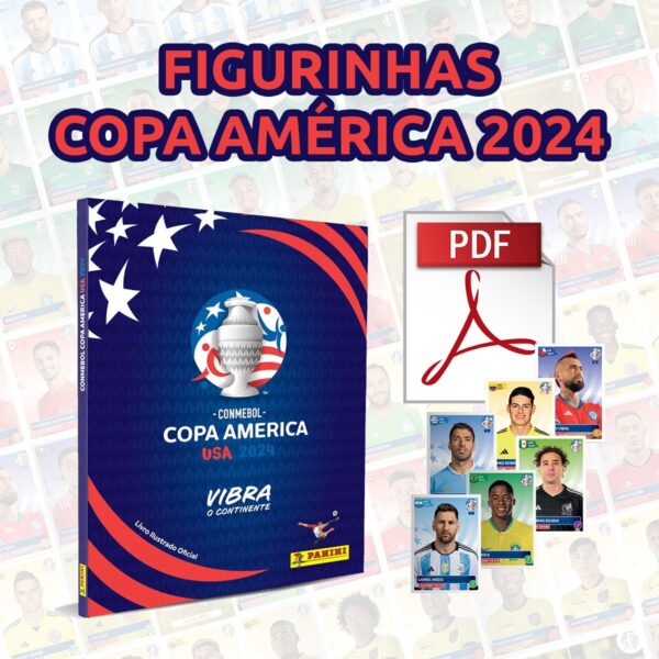 Arquivo PDF Álbum + Figurinhas Copa América 2024 USA
