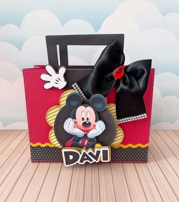 arquivo sacolinha mickey studio e pdf caixa bala