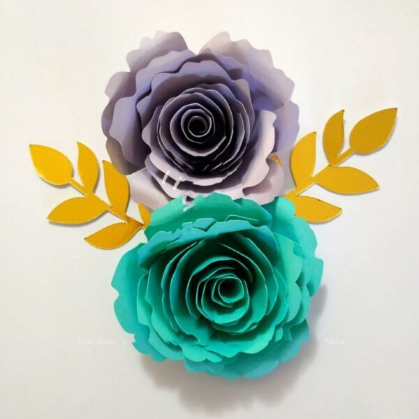 Arquivos 12 Moldes Flores De Papel P/ Decoração Topo De Bolo