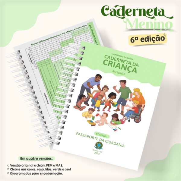Arquivos Cadernetas Da Criança Clean - 6ª Edição (Digital)