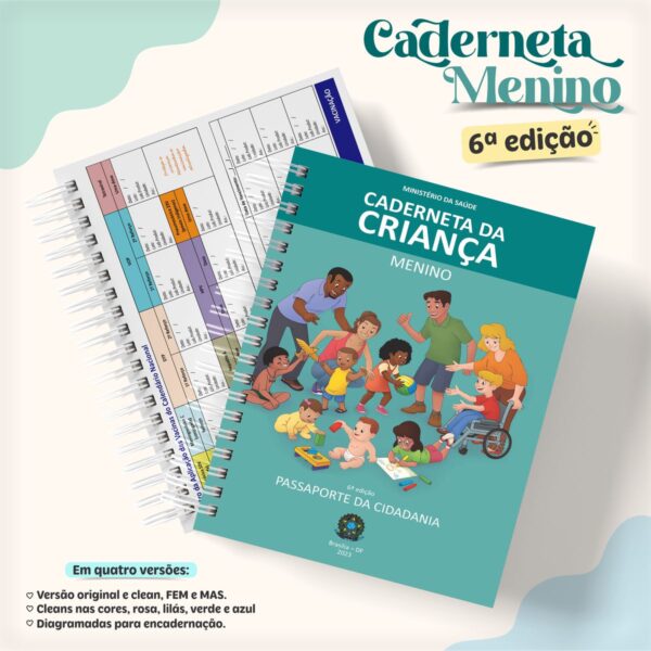 Arquivos Cadernetas Da Criança Clean - 6ª Edição (Digital)