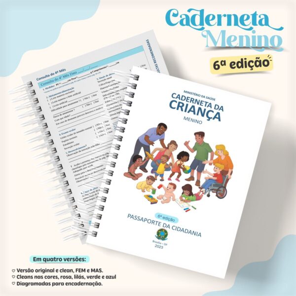 Arquivos Cadernetas Da Criança Clean - 6ª Edição (Digital)