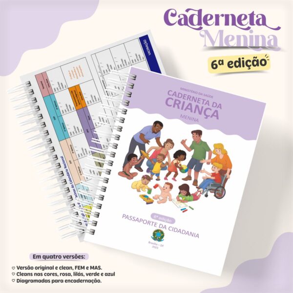 Arquivos Cadernetas Da Criança Clean - 6ª Edição (Digital)
