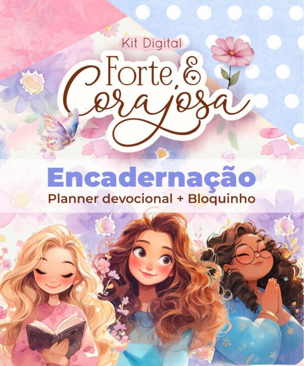 Arquivos Encadernação Planner Devocional + Bloquinhos Mulher