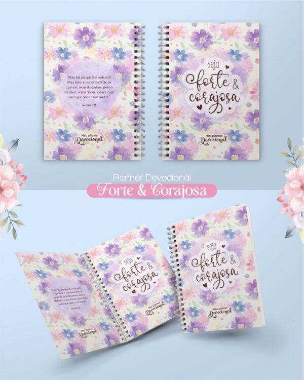 Arquivos Encadernação Planner Devocional + Bloquinhos Mulher