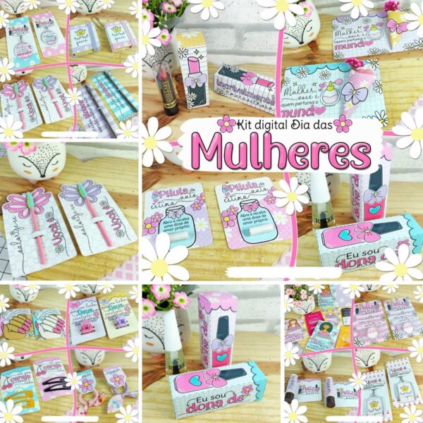 Arquivos P/ Mimos Dia Da Mulher + Kit Digital Frases E Png