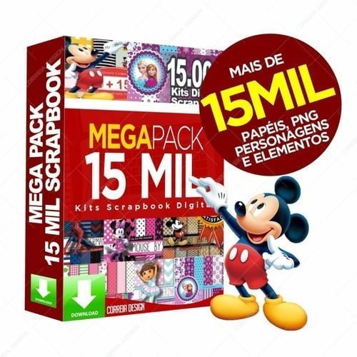 Arquivos Silhouette + De15 Mil Kits Digitais Scrapbook Artes