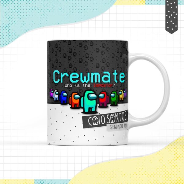 arte caneca among us arquivo digital sublimacao