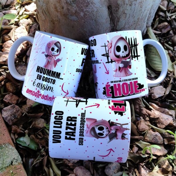 Arte Caneca Amostradinho Rosa - Jpg, Corel, pdf - Imagem 4