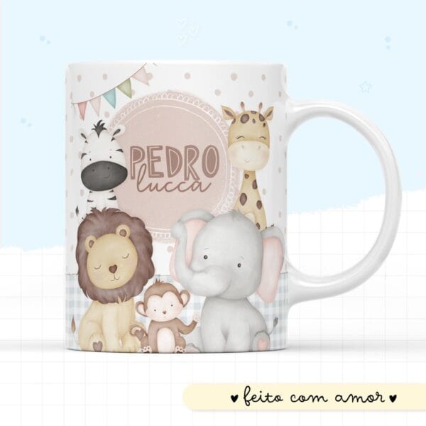 arte caneca animais cute arquivo digital arte caneca animais cute