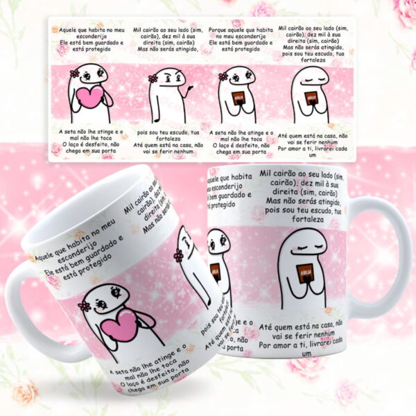 arte caneca aquele que habita arquivo digital papelaria