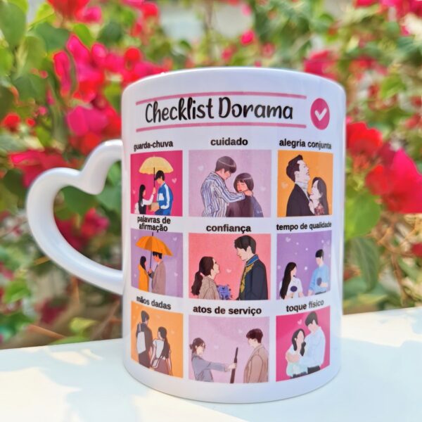arte caneca checklist doramas arquivo digital papelaria 1