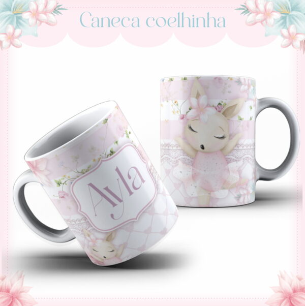 arte caneca coelhinha arquivo digital kit digital
