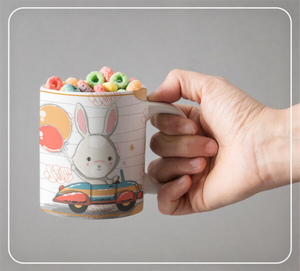 arte caneca coelhinho arquivo digital coelho