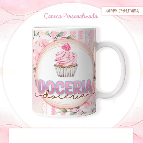 arte caneca confeitaria 1 arquivo digital sublimacao xicaras