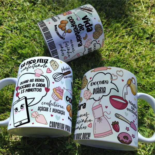 Arte Caneca Confeiteira - Png - Imagem 2