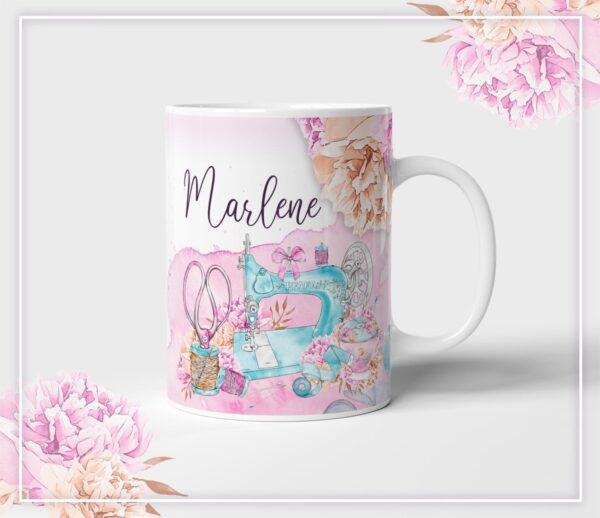 Arte Caneca Costureira - Arquivo Digital
