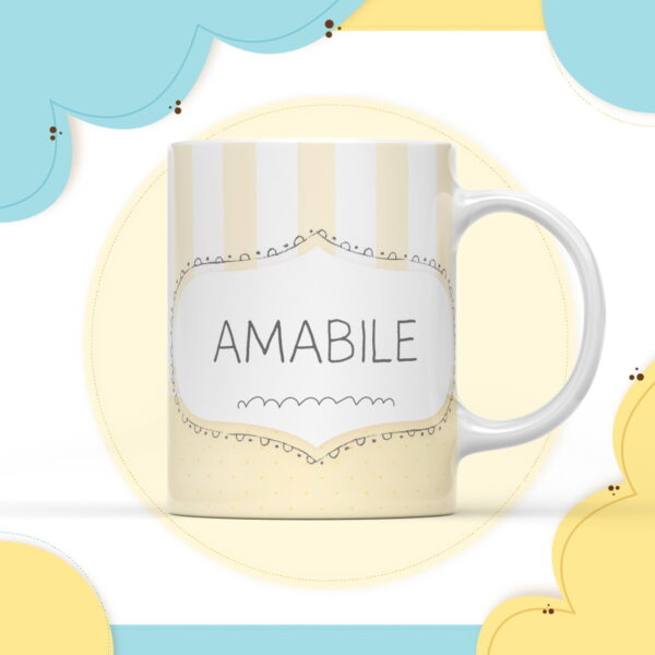 arte caneca digital neutro amarelo arquivo digital presente