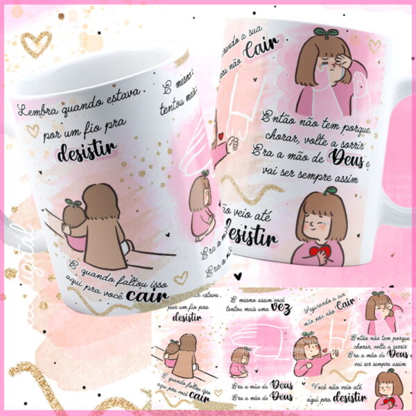 arte caneca era mao de deus arquivo digital papel e scrapbook