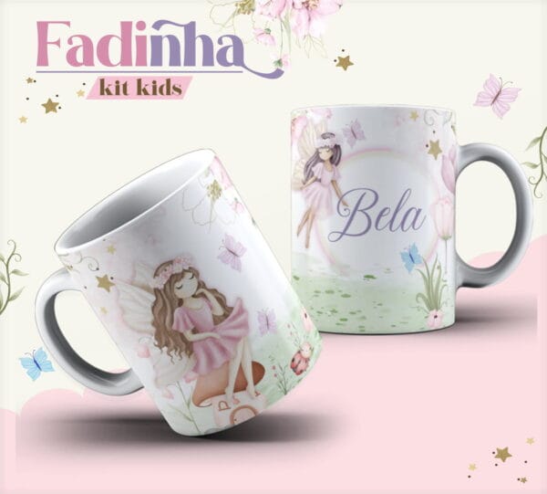 arte caneca fadinhas arquivo digital arte caneca fadinhas arquivo digital