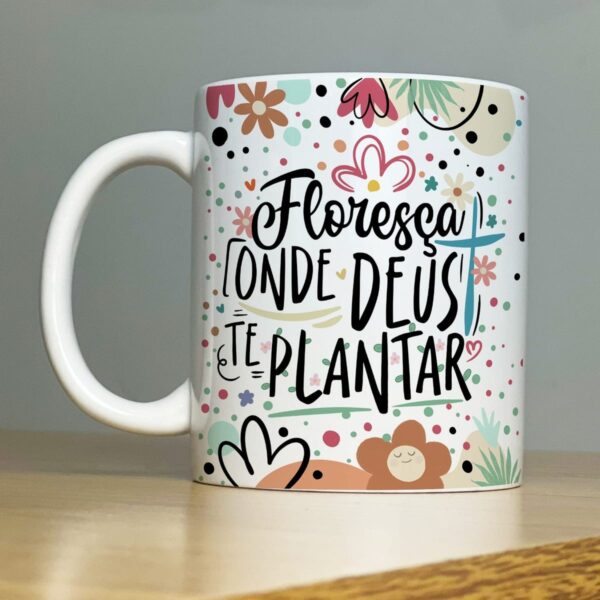 Arte Caneca Frase Proteção Energia Anti Inveja Mal Olhado